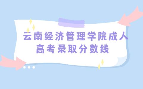 云南經濟管理學院成人高考錄取分數線