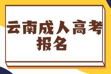 云南成人教育本科報名