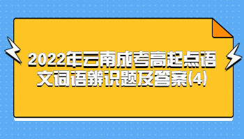 云南成考高起點語文