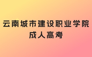 2024年云南城市建設(shè)職業(yè)學(xué)院成人高考考試科目